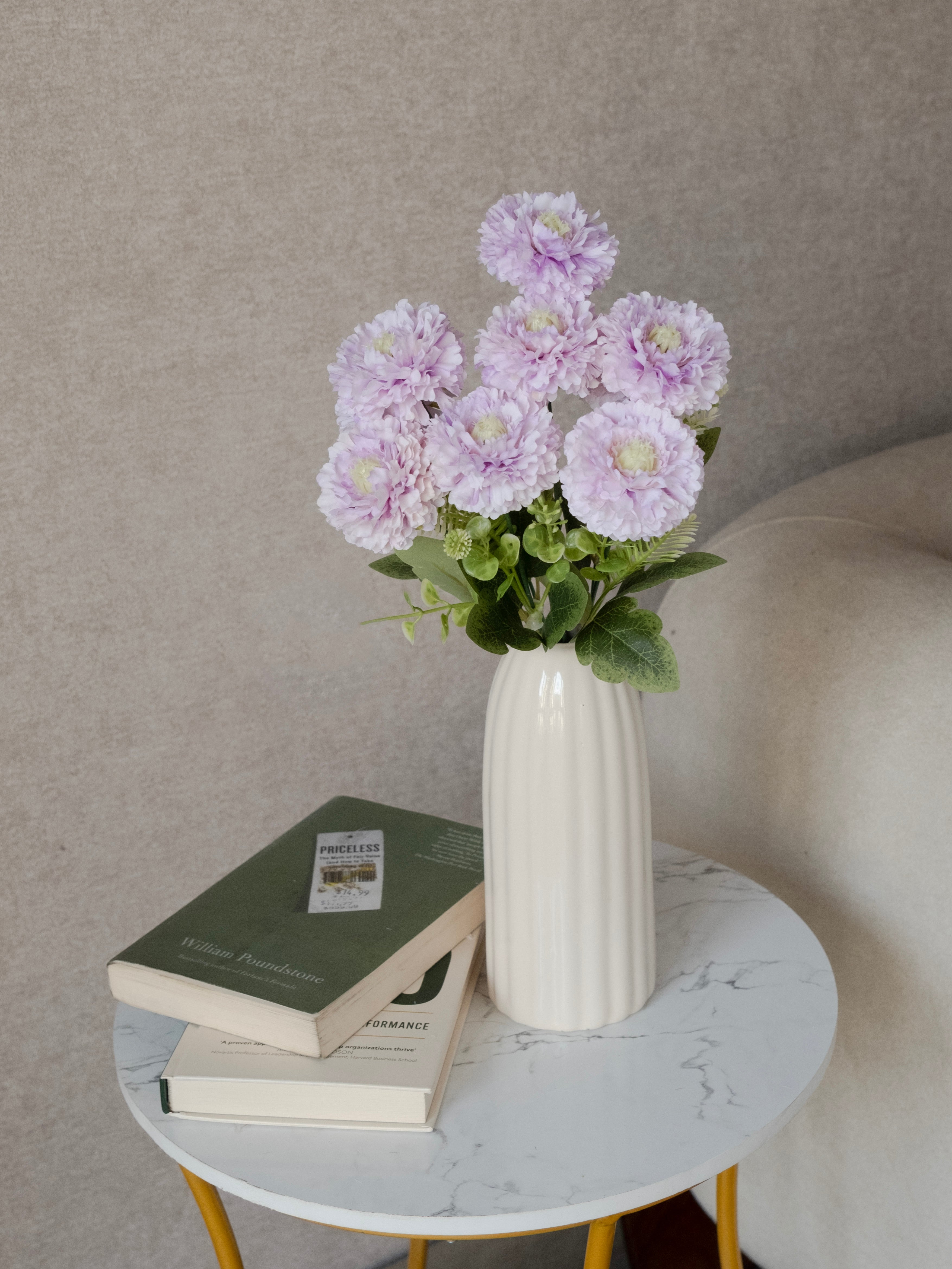 Artificial Ruffled Carnation Bunch 39cm