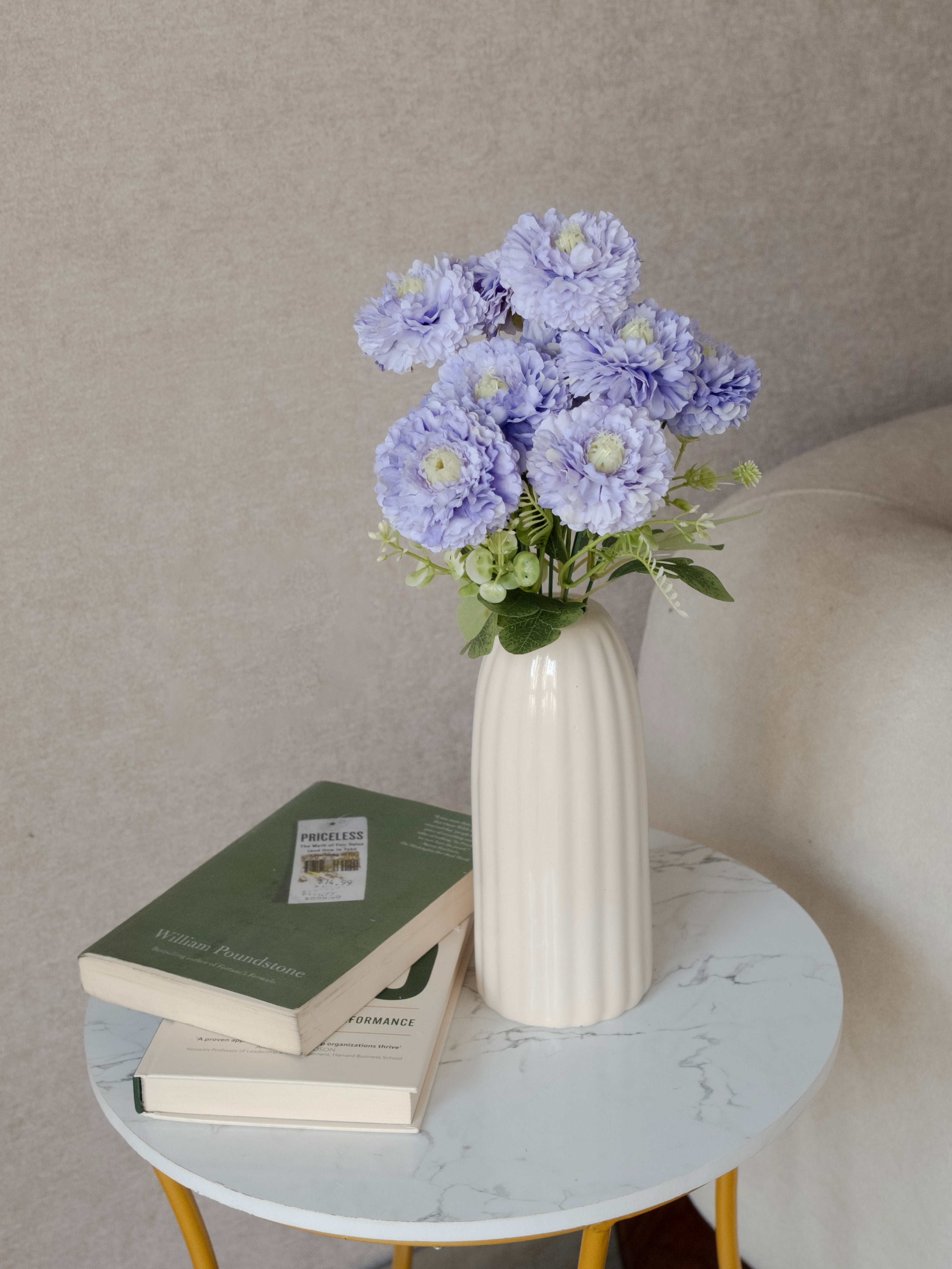 Artificial Ruffled Carnation Bunch 39cm