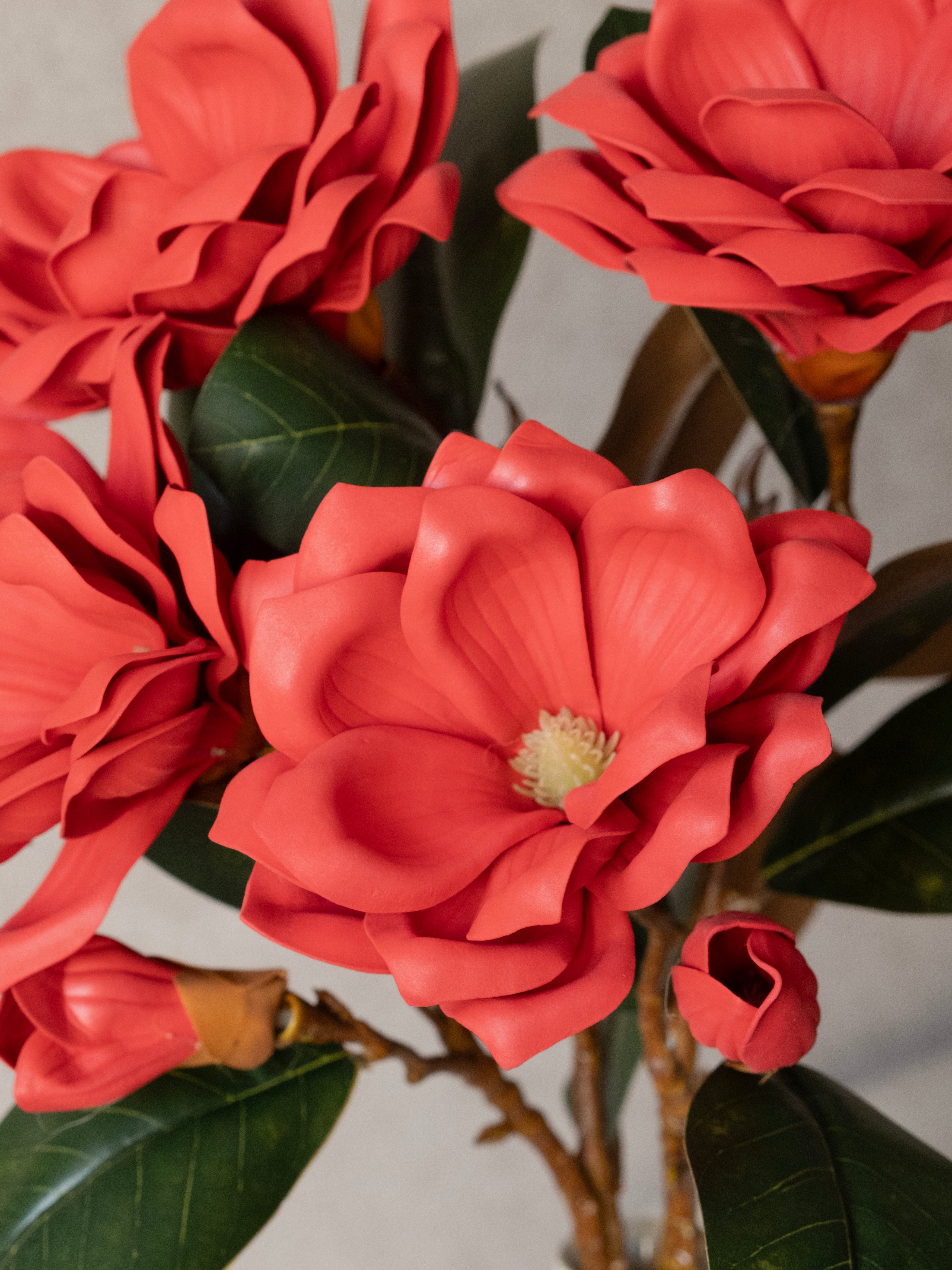 Artificial Magnolia Foam Flower 85cm