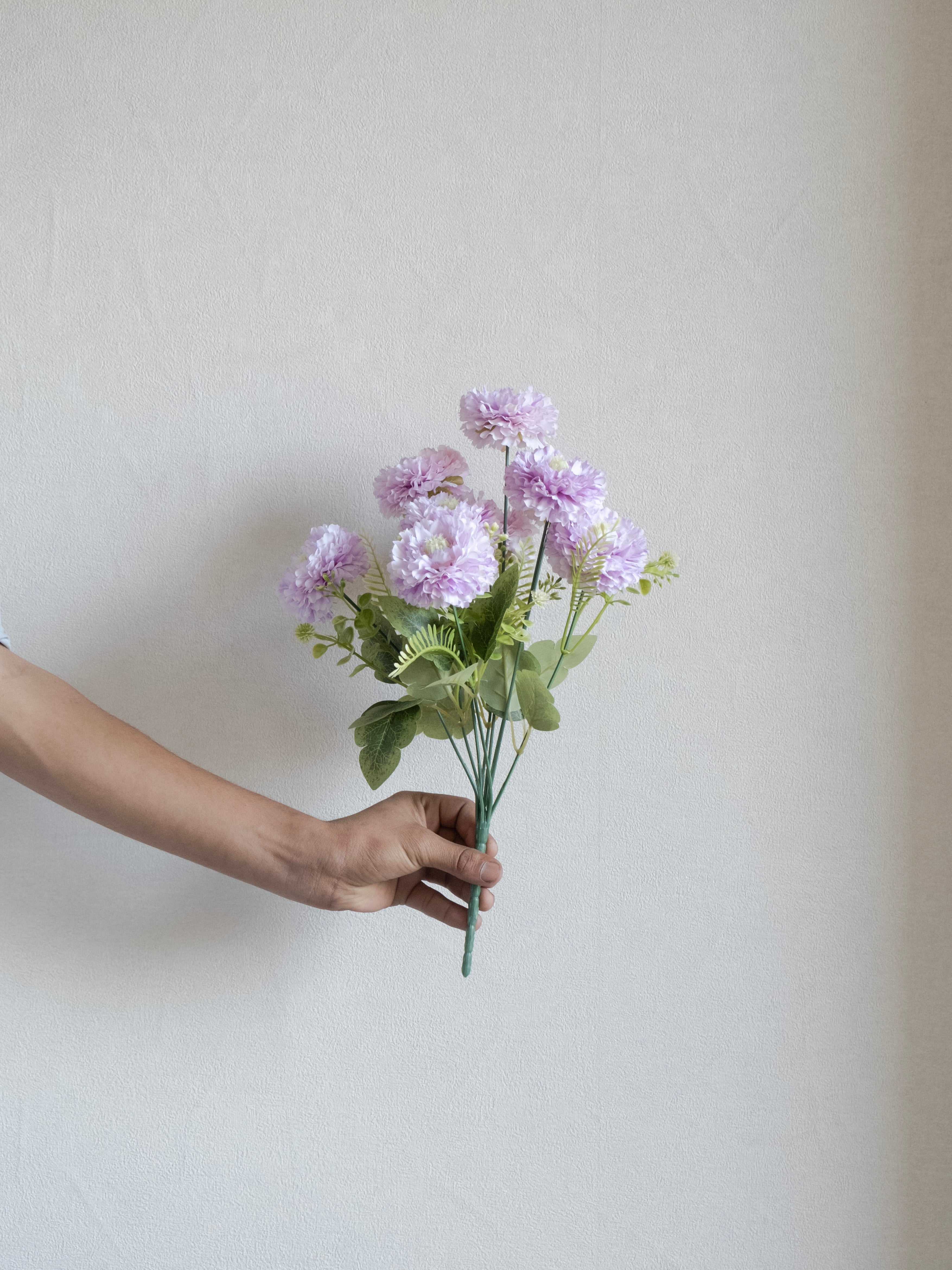 Artificial Ruffled Carnation Bunch 39cm