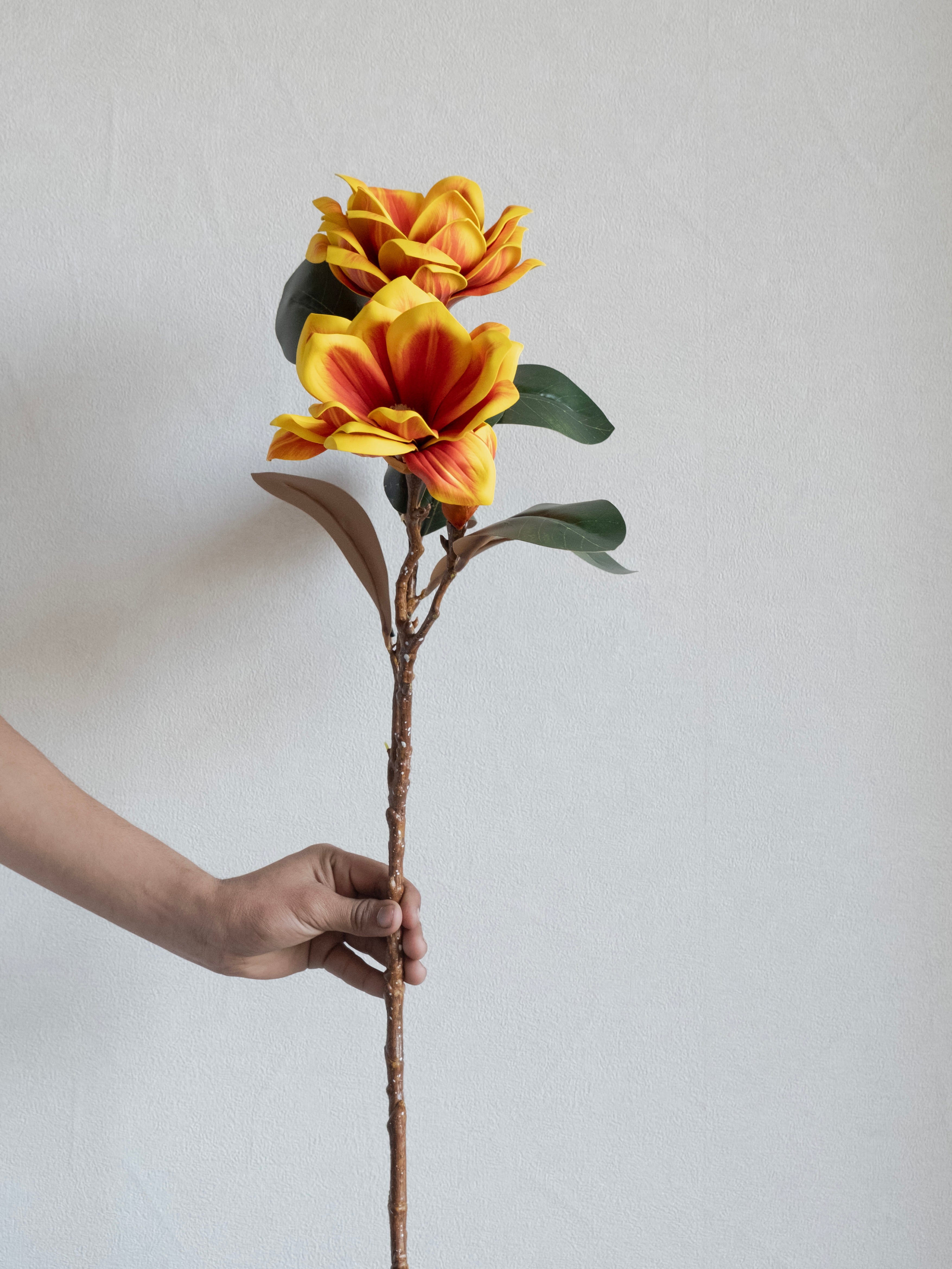 Artificial Magnolia Foam Flower 85cm