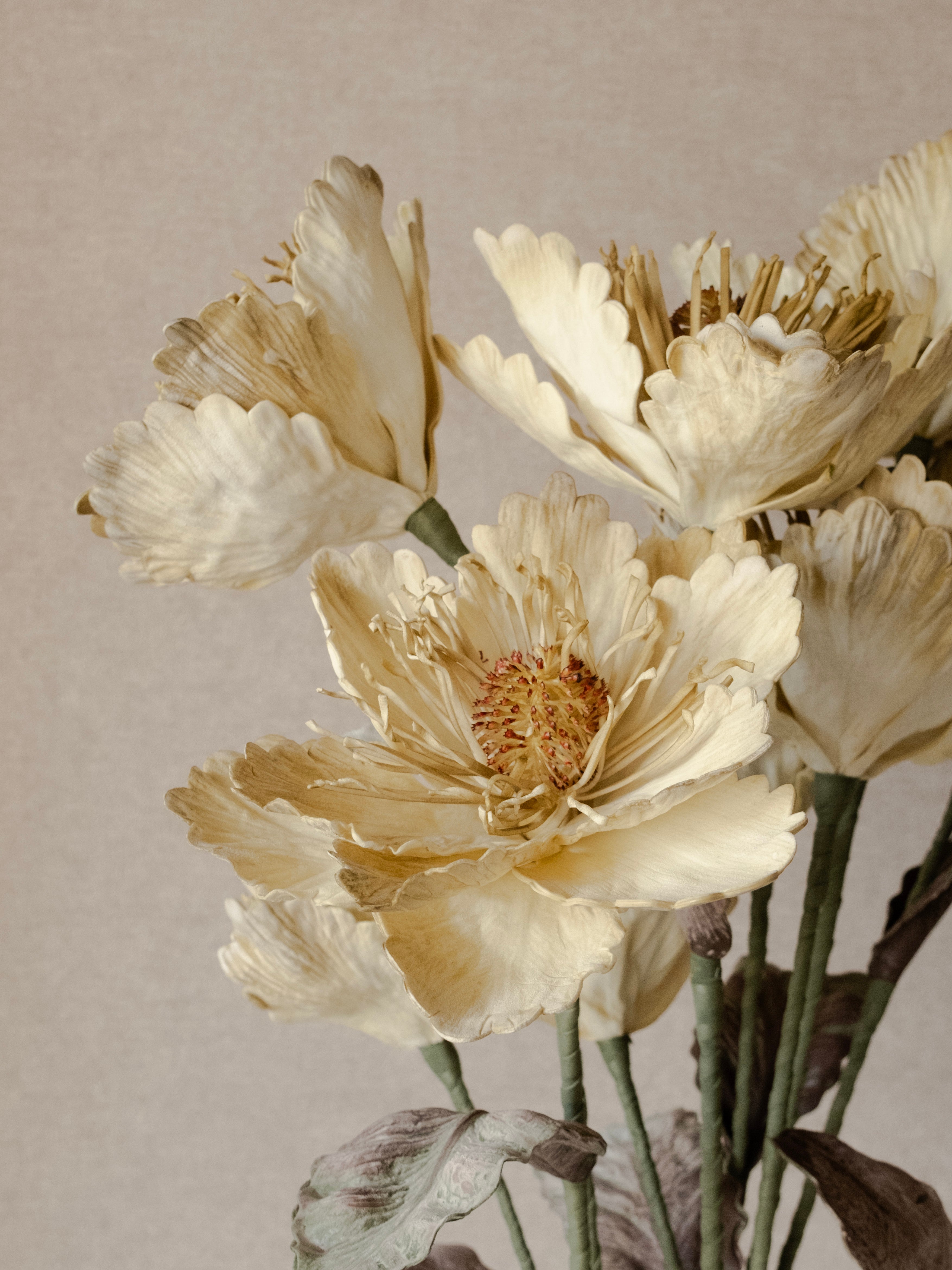 Artificial Peony Foam Flower 90cm