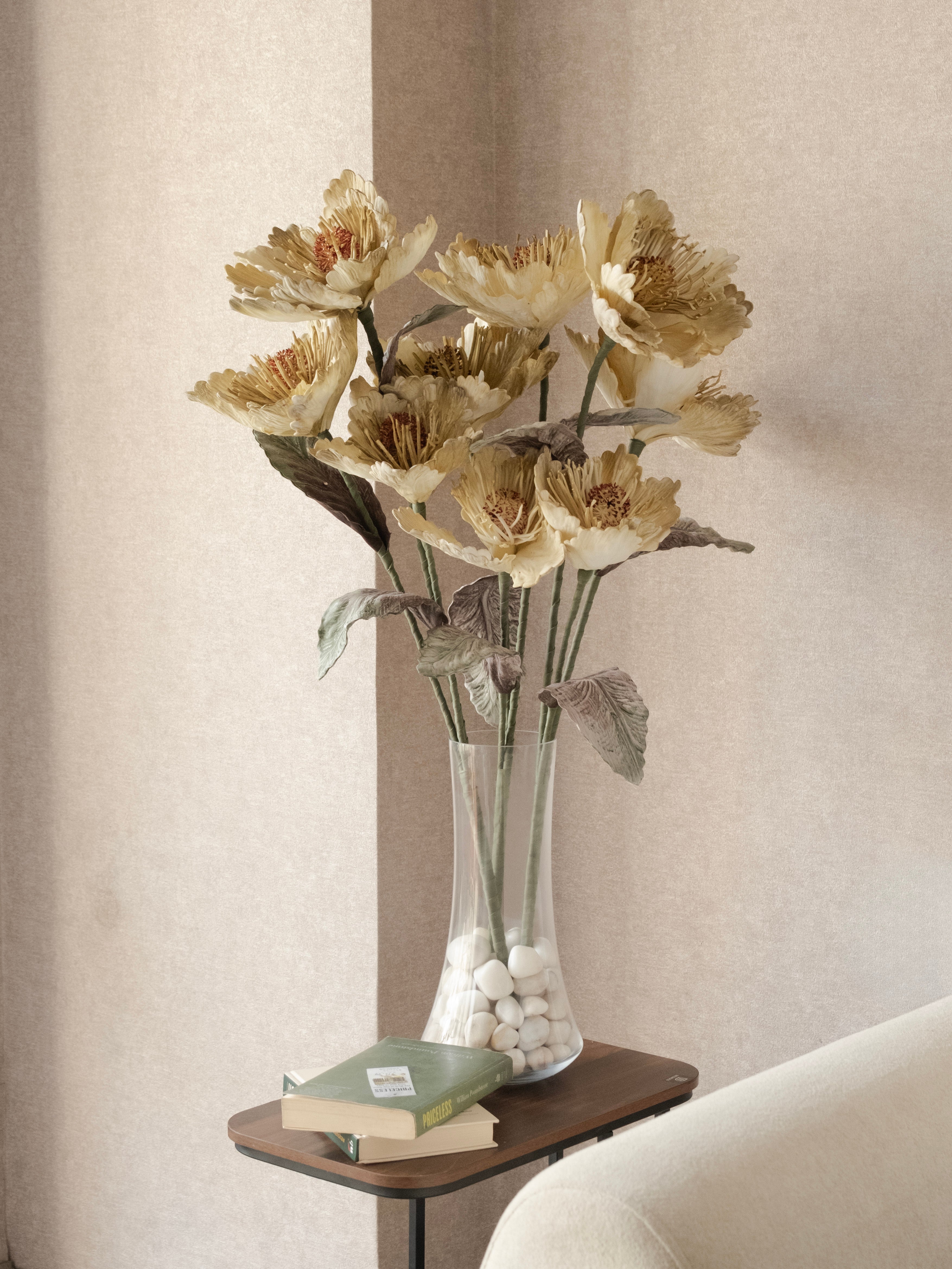 Artificial Peony Foam Flower 90cm