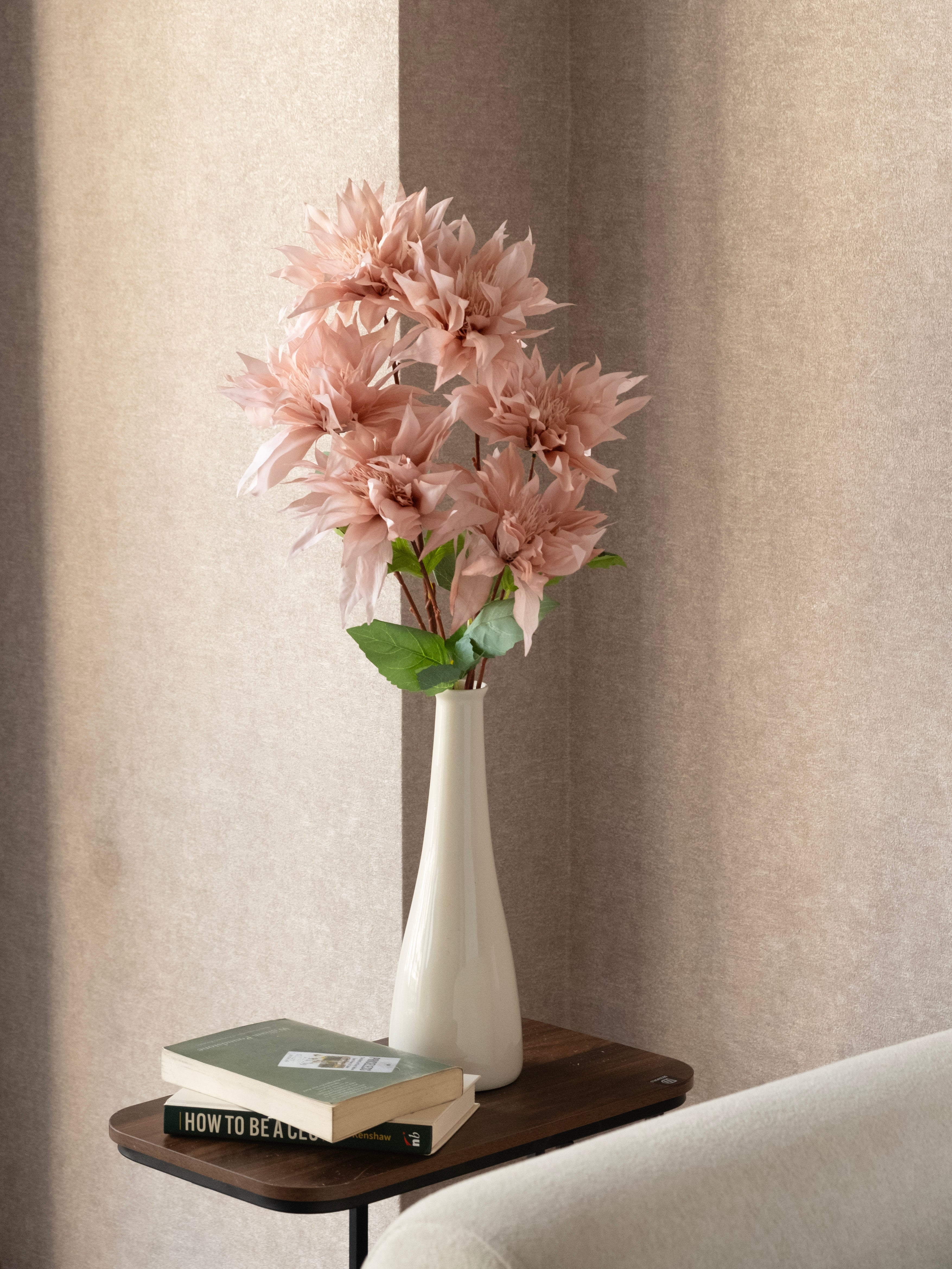 Artificial Dahlia Flower Stem 98cm