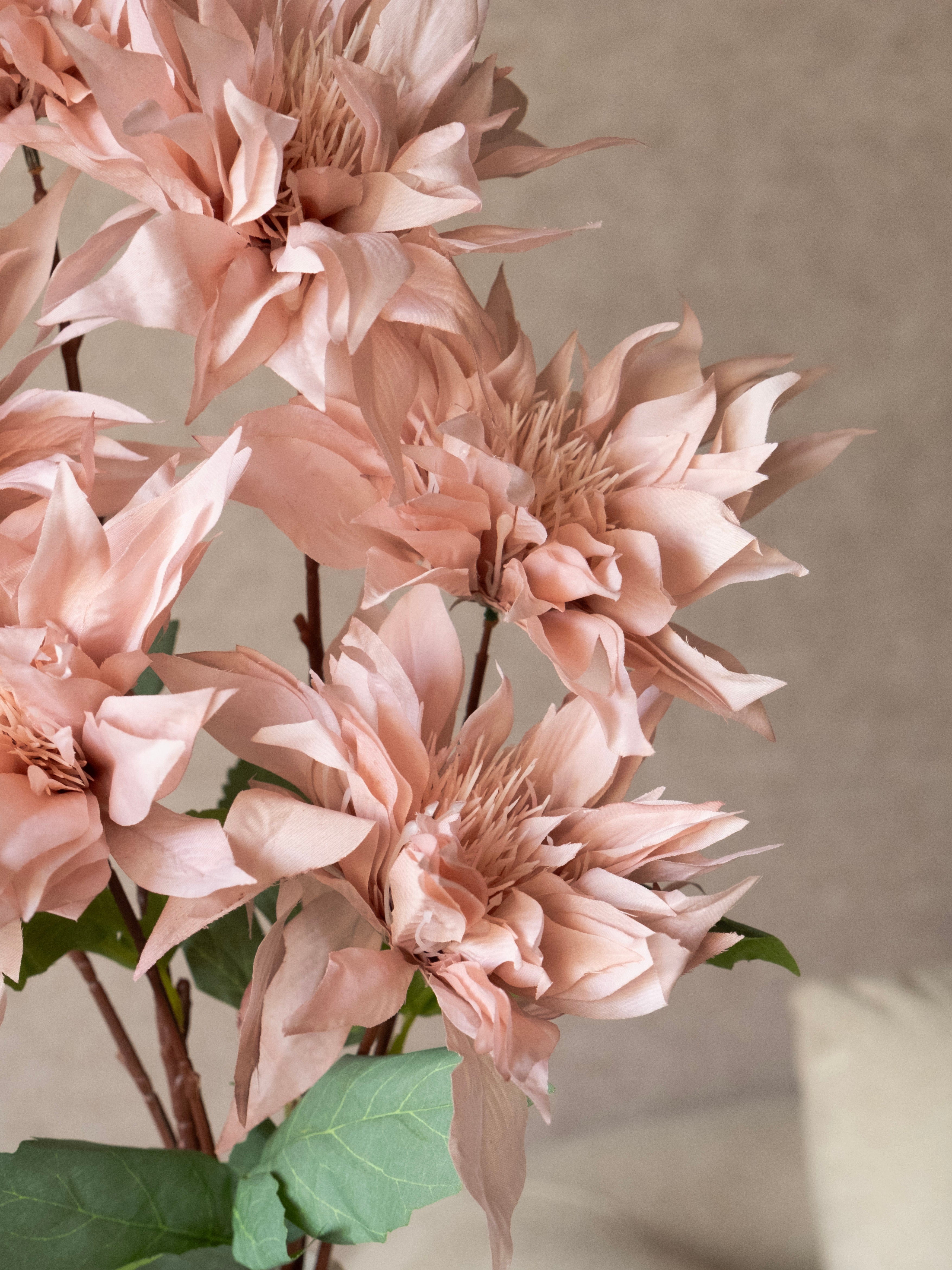 Artificial Dahlia Flower Stem 98cm