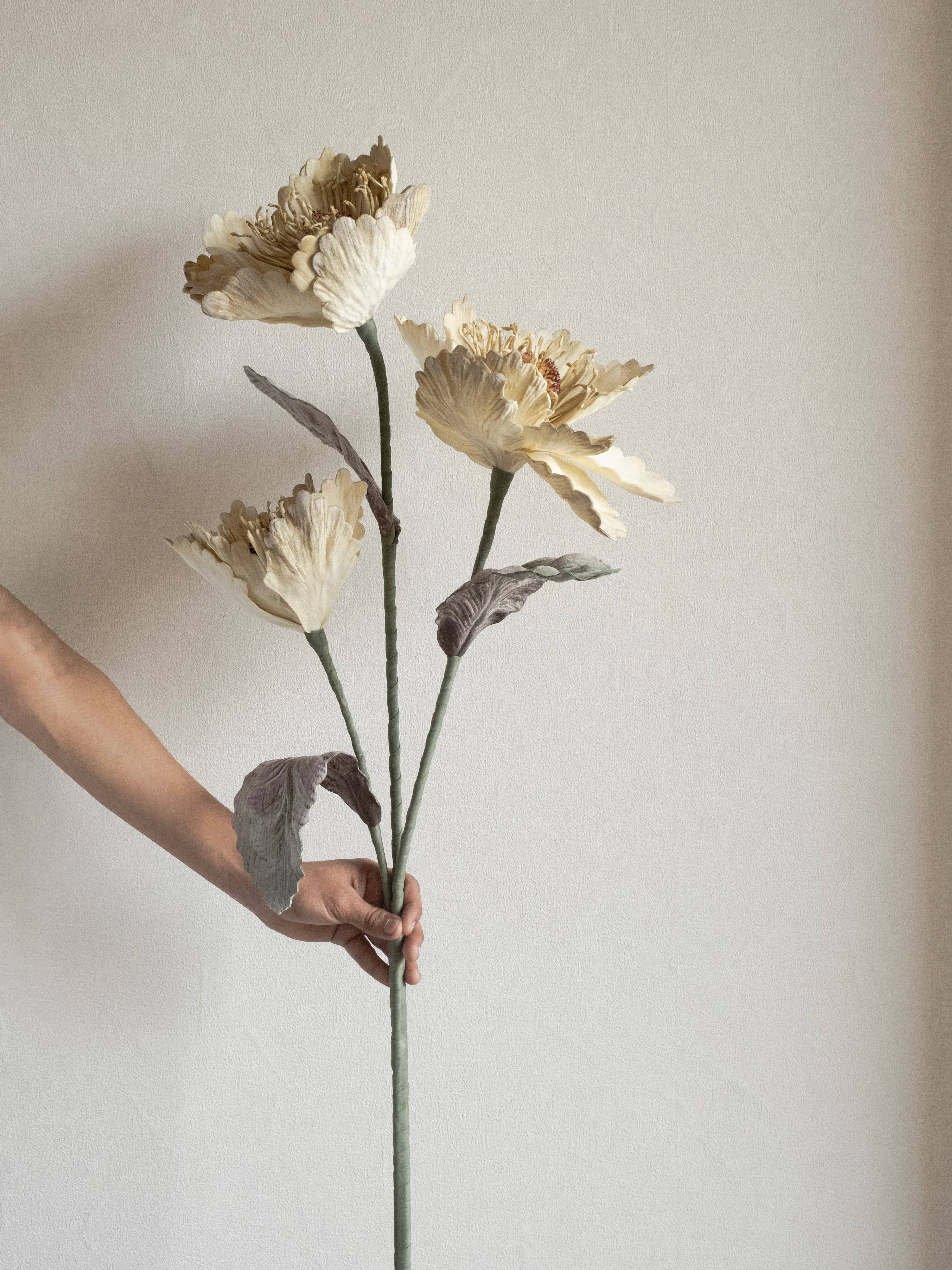 Artificial Peony Foam Flower 90cm