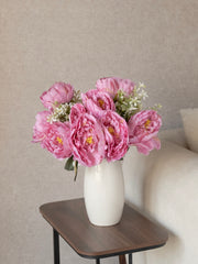 Artificial Peony Flower Bunch 45cm