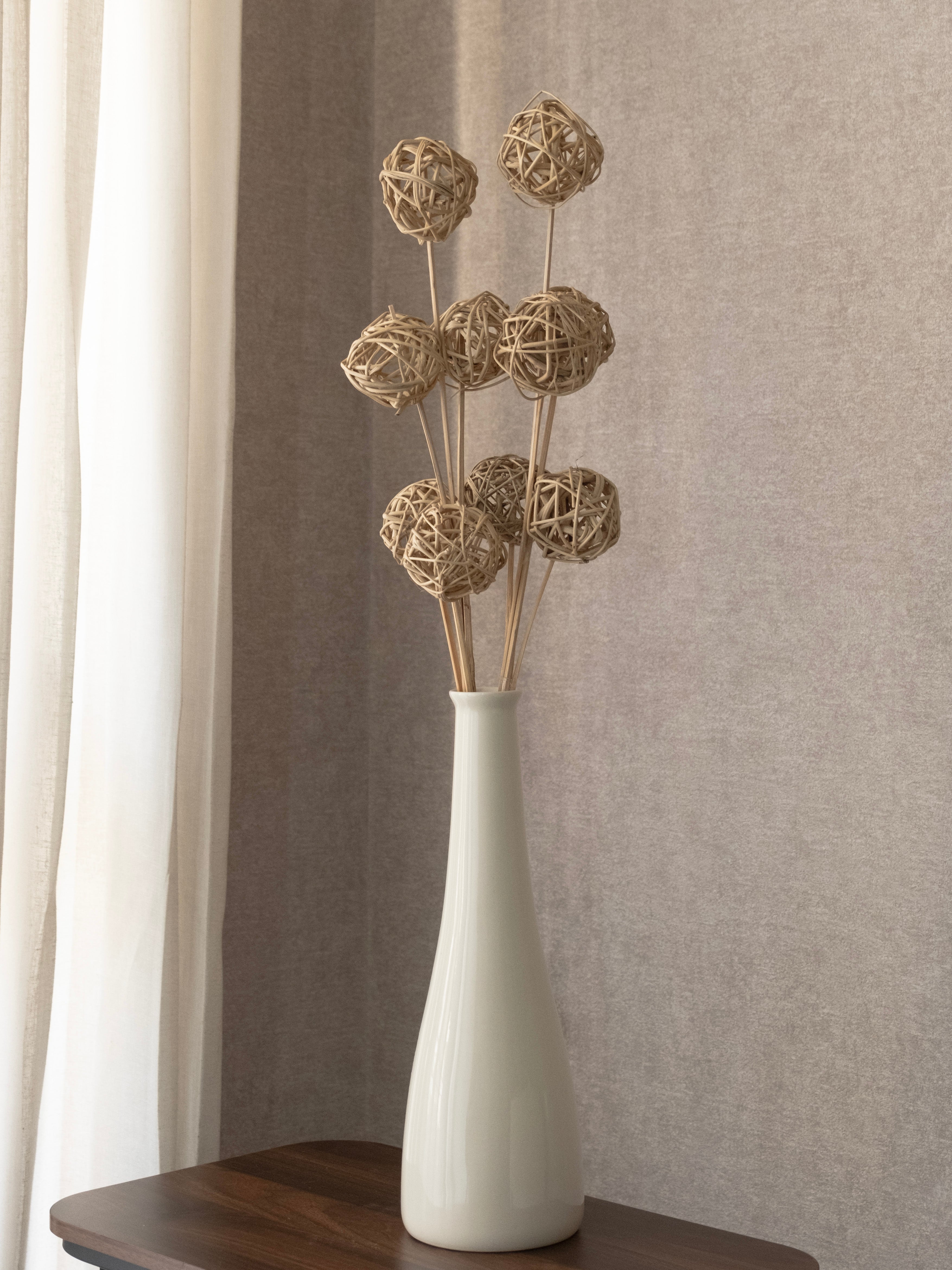 Natural Rattan Ball Dried Stems – Pack of 5