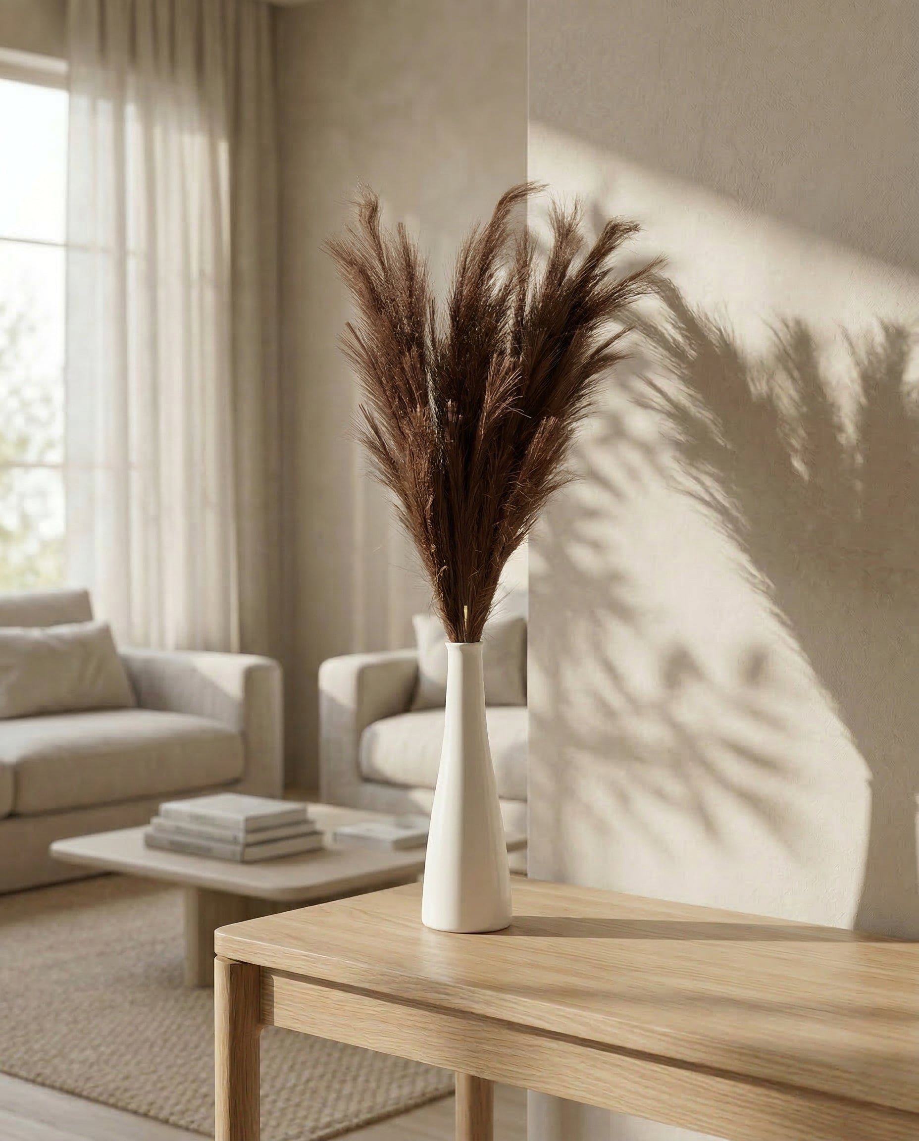 Artificial Pampas Grass stick 117cm