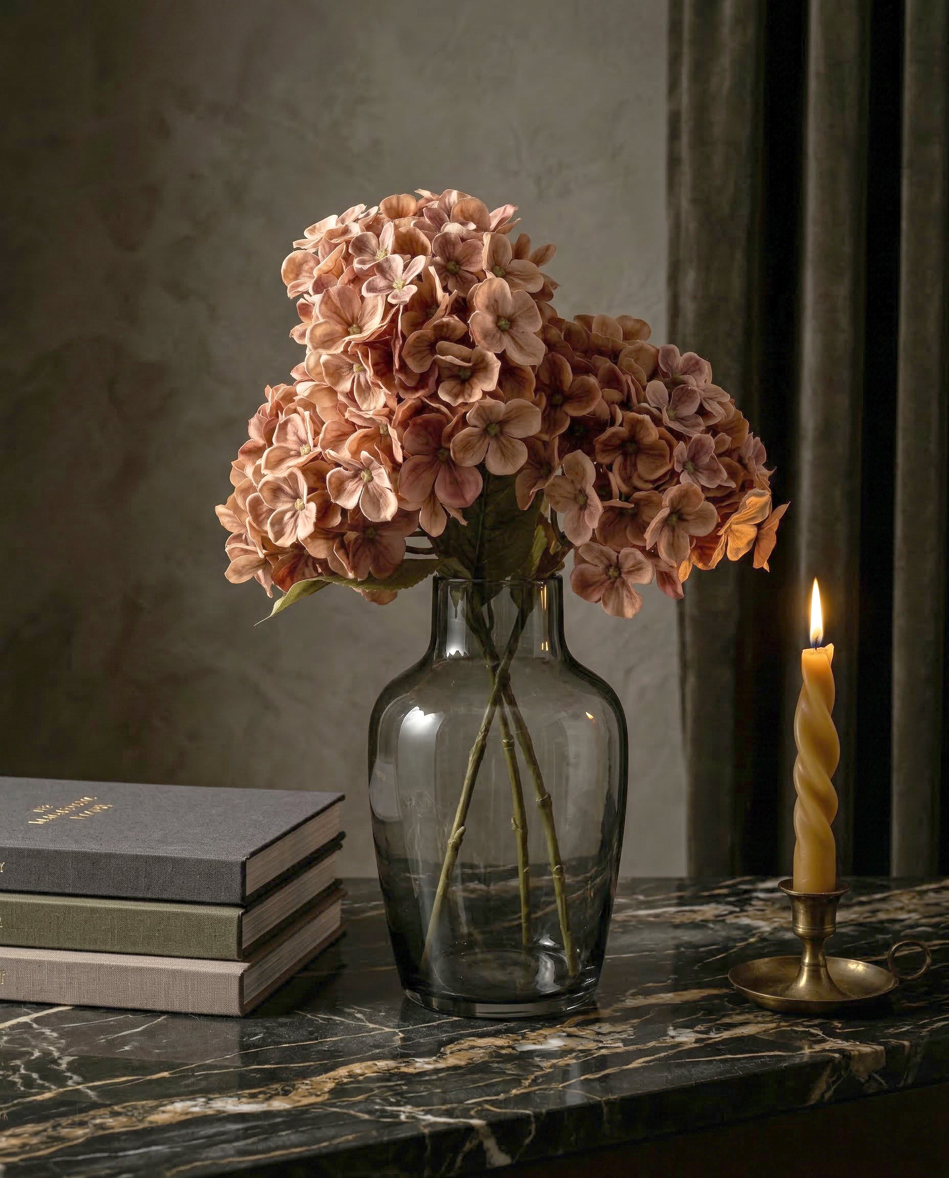 Artificial PU Hydrangea Flower Stem