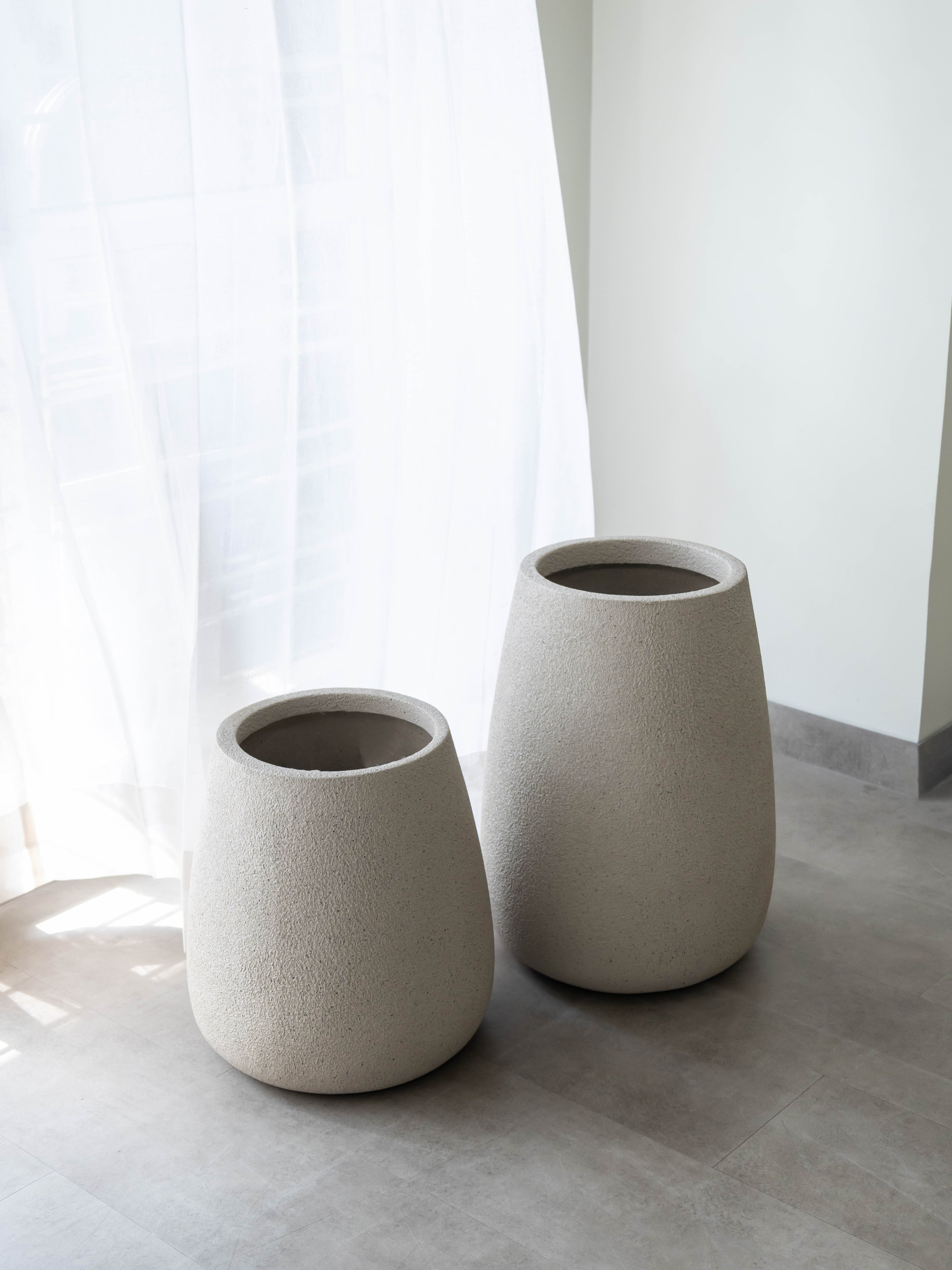 Luma Taper Planter – Beige
