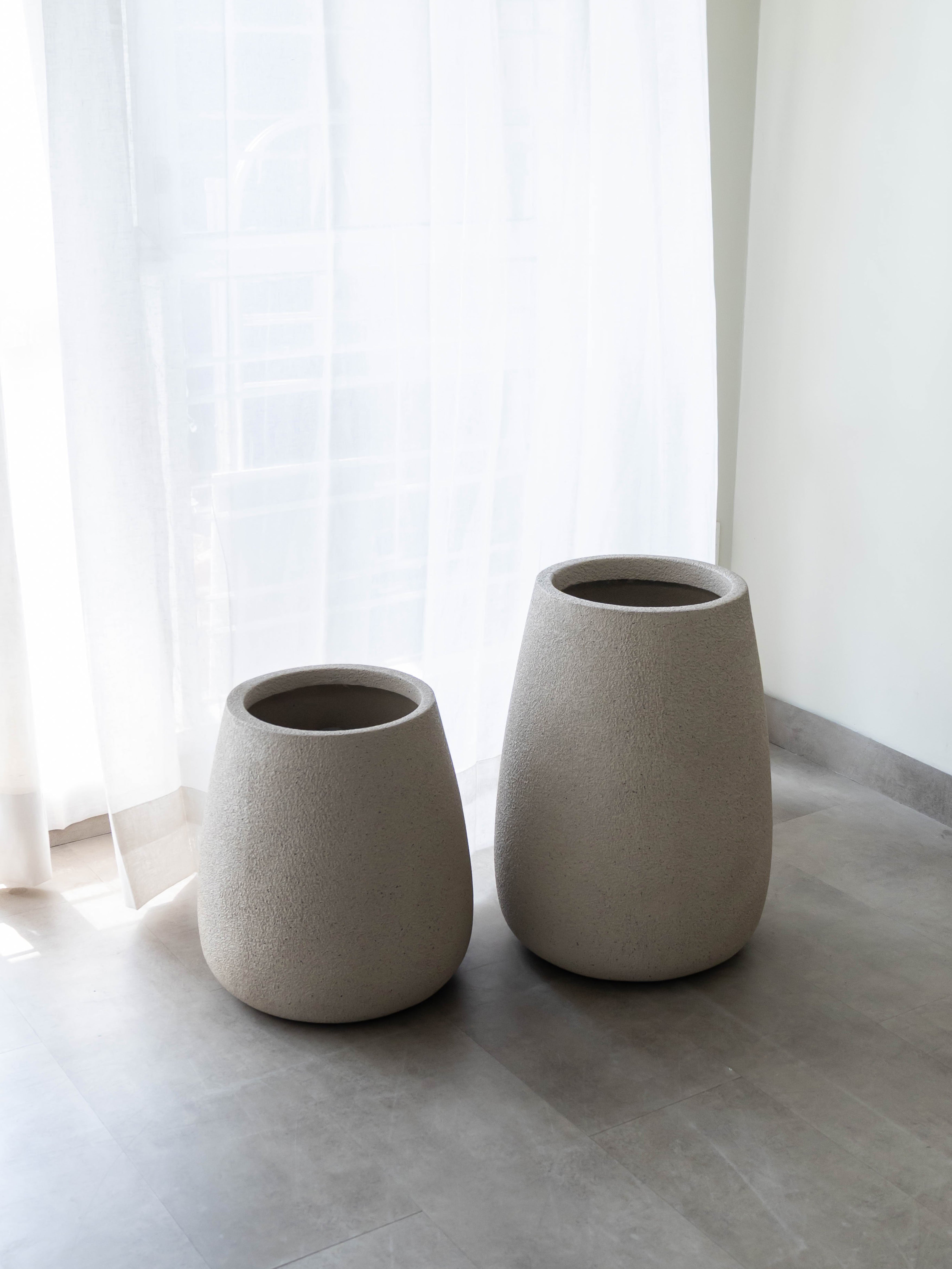 Luma Taper Planter – Beige