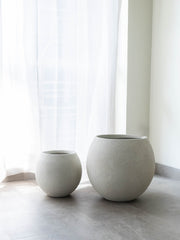 Luna Orb Planter – White