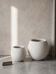 Luna Orb Planter – White