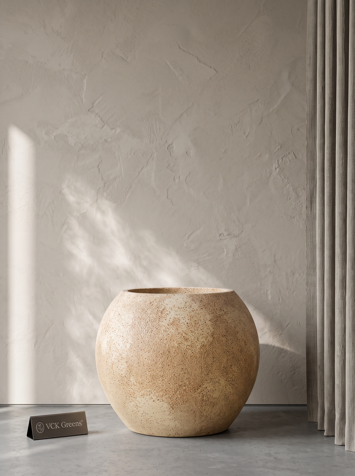 Round FRP Pot Textured