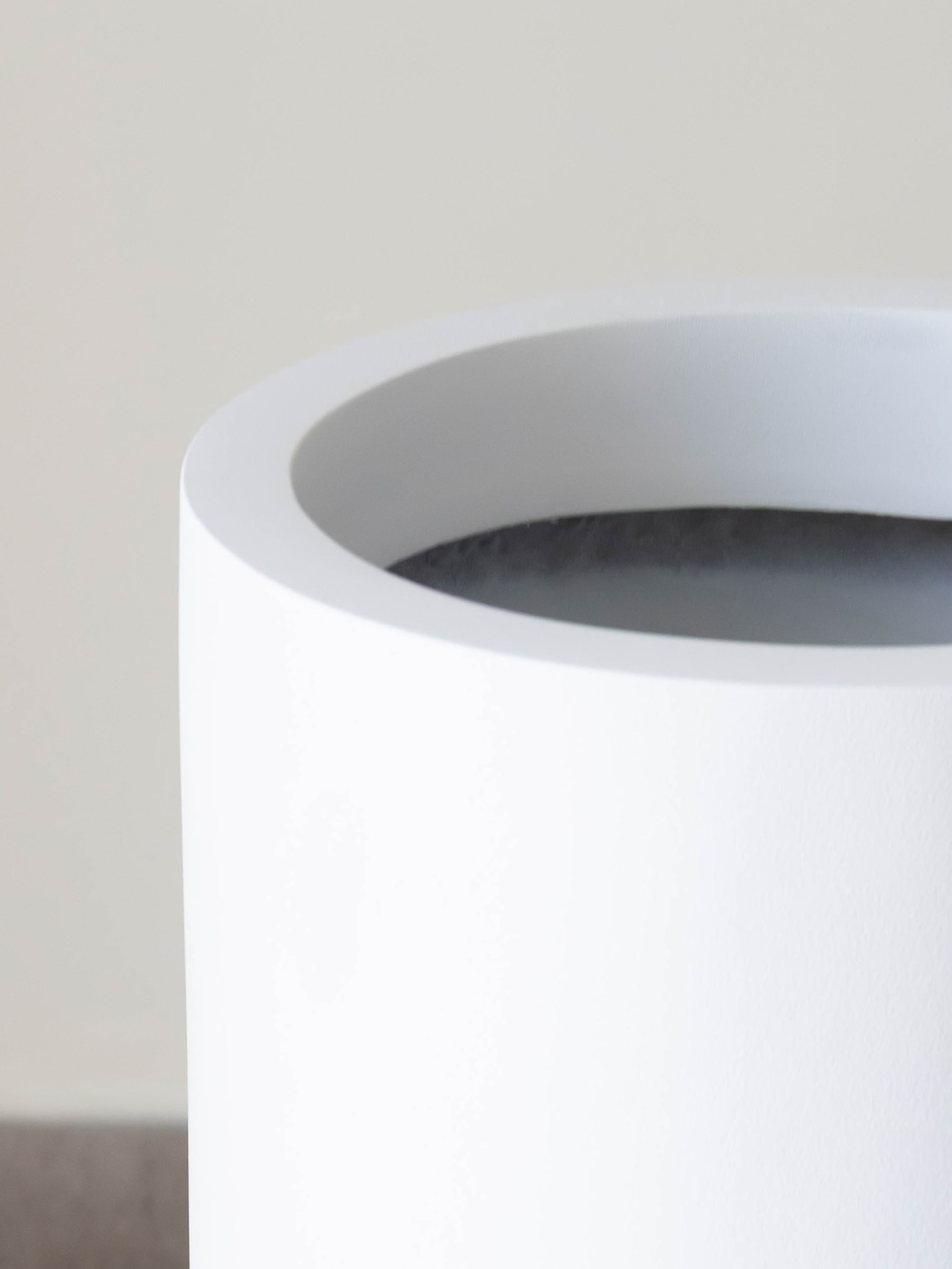 Column Planter - White