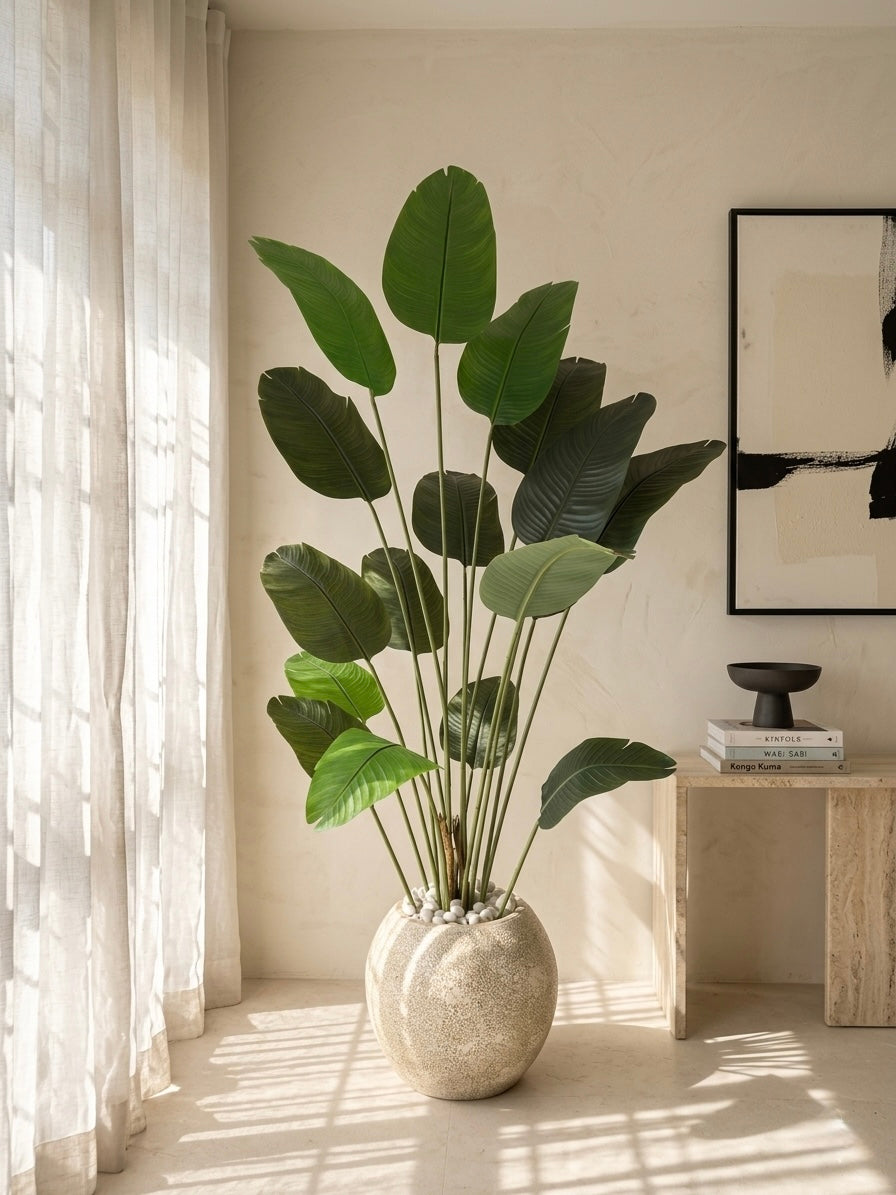 Artificial Travellers Banana Leaf Plant 7.3ft