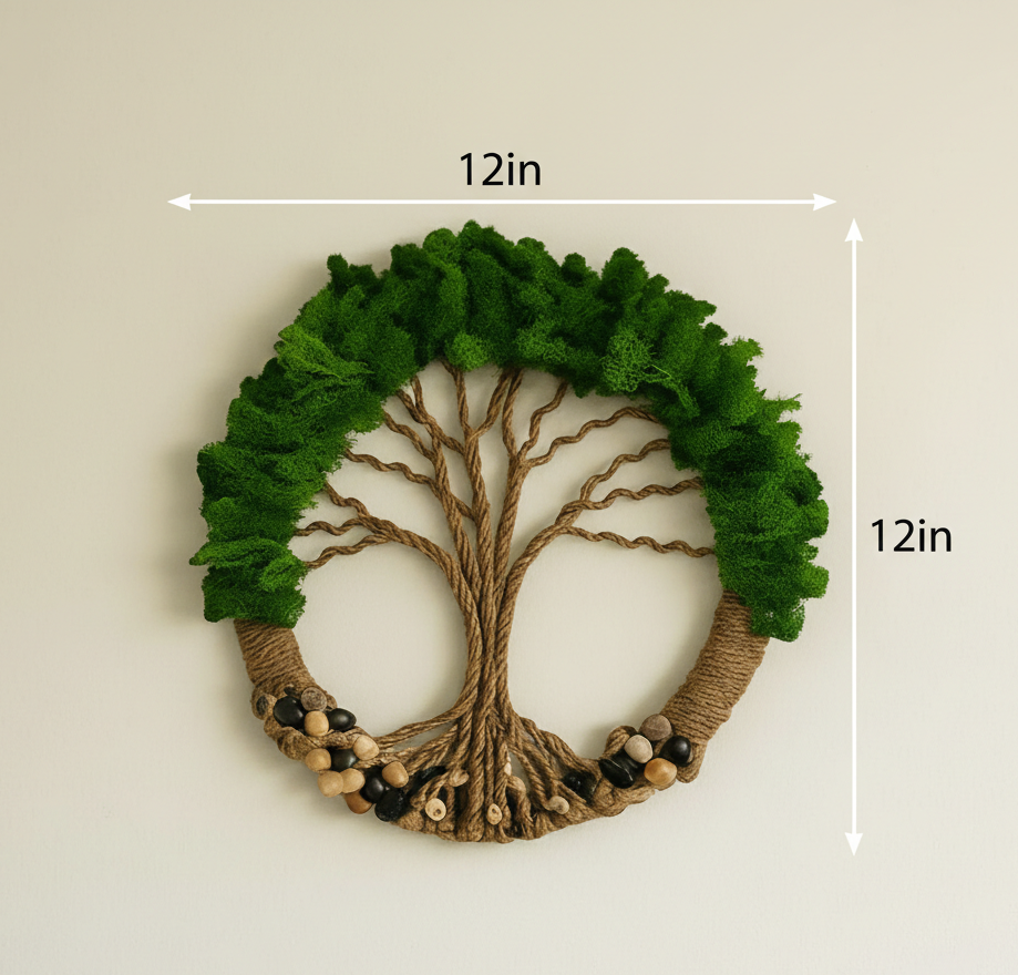 Preserved Moss Wall Artistic Wall Art 12inch X 12inch