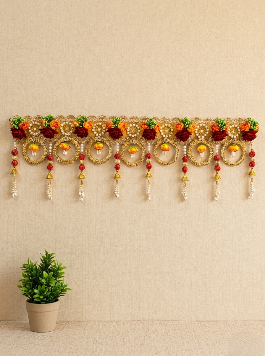 Floral Ring Toran Wall Hanging
