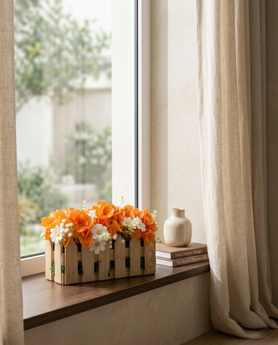 Orange Hydrangea Bloom Arrangement