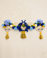 Royal Peacock Floral Toran Wall Hanging (90 cm)