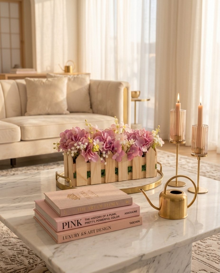 Pink Hydrangea Bloom Arrangement