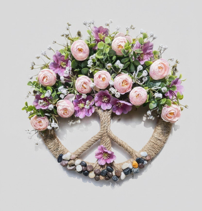 Handmade Floral Tree Wall Hanging (12x12 Inch)