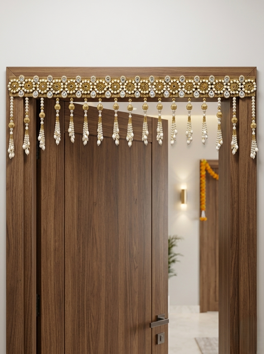 Royal Pearl Tassel Toran