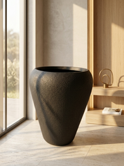 Black Noir Aura Textured Planter
