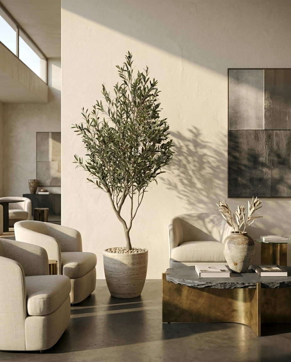 Artificial Mediterranean Olive Tree 7ft