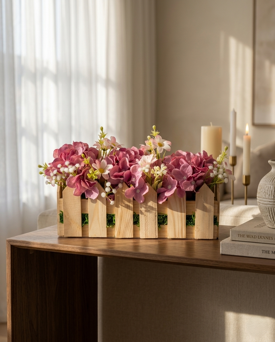 Pink Hydrangea Bloom Arrangement