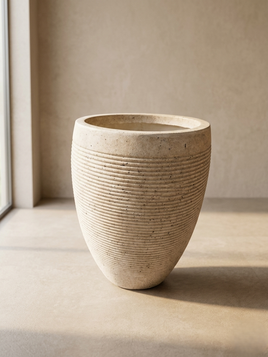 Ivory Ridge Textured Planter