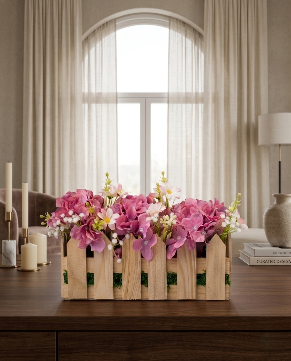 Pink Hydrangea Bloom Arrangement