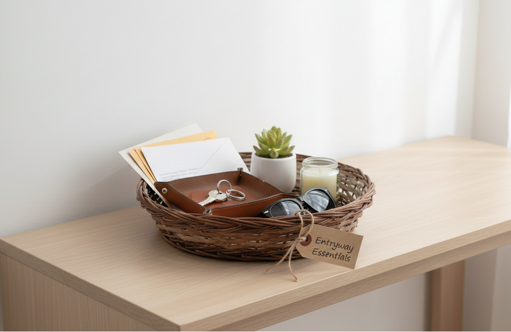 Handwoven Natural Willow Basket