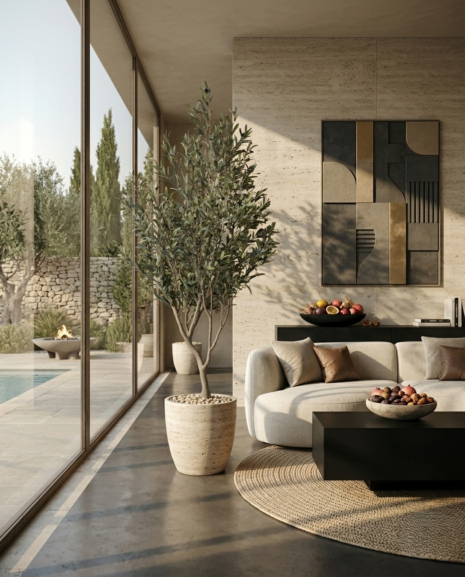 Artificial Mediterranean Olive Tree 7ft