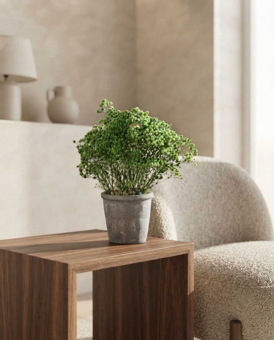 Preserved Baby’s Breath Table Top 24cm
