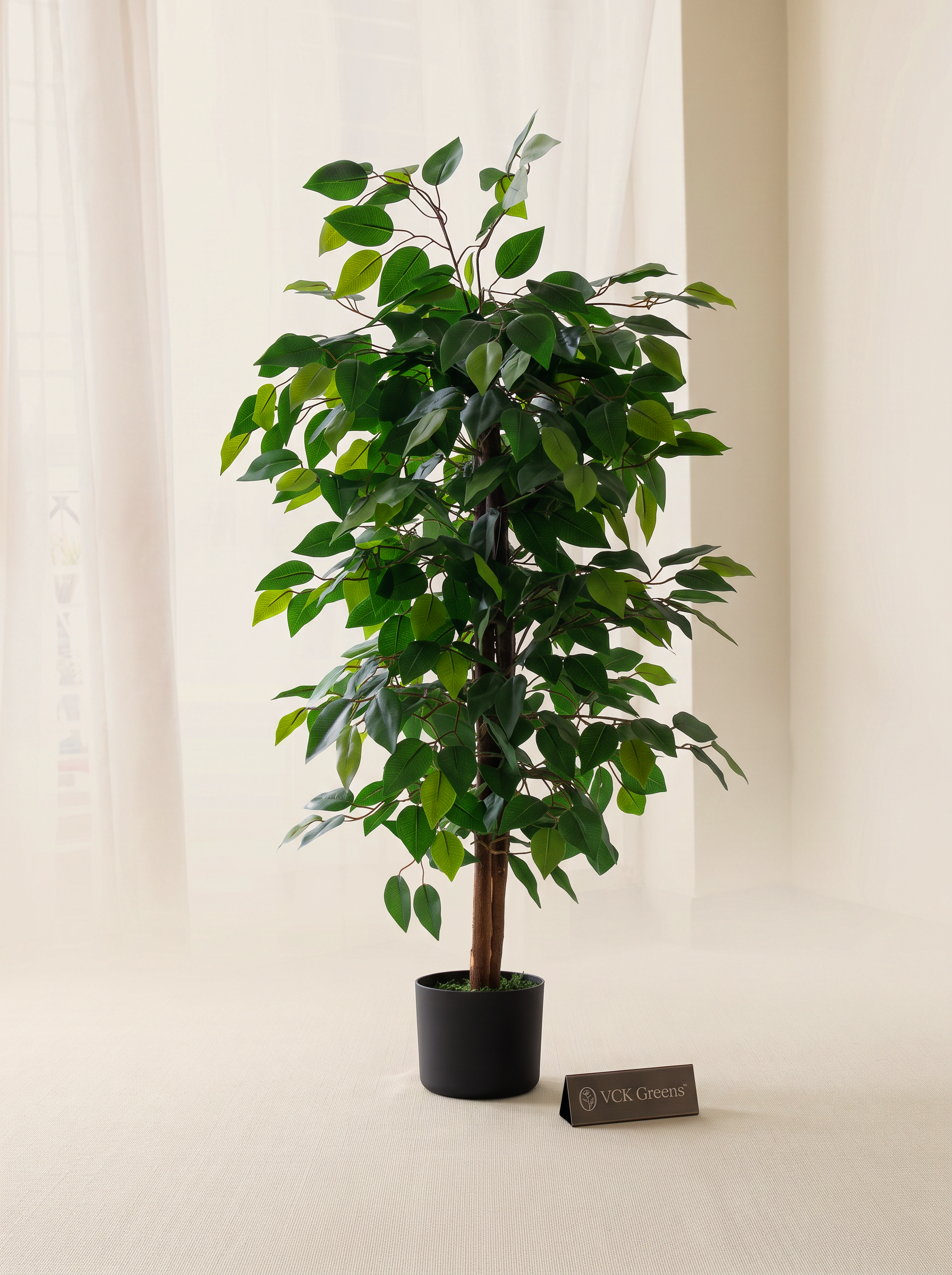 Artificial Green Ficus Tree 3ft