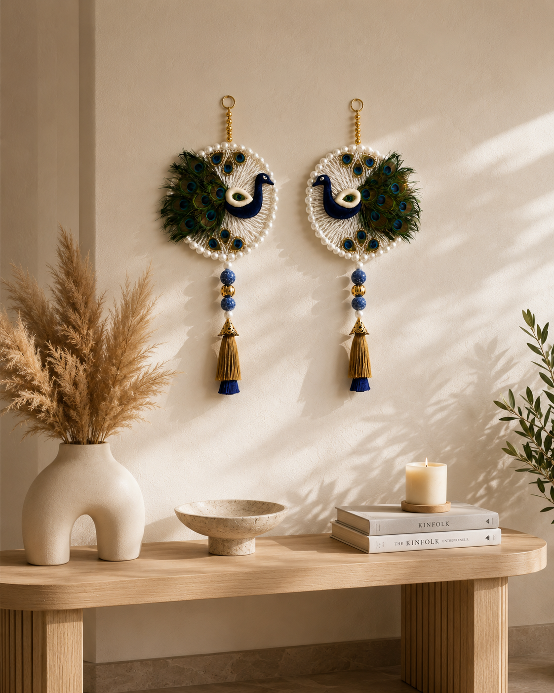 Handcrafted Peacock Wall Hanging