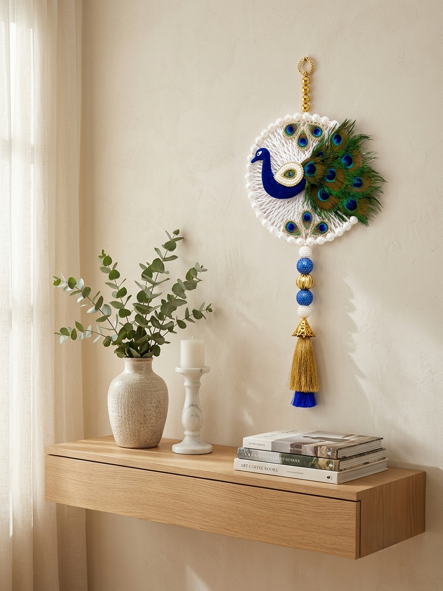 Handcrafted Peacock Wall Hanging