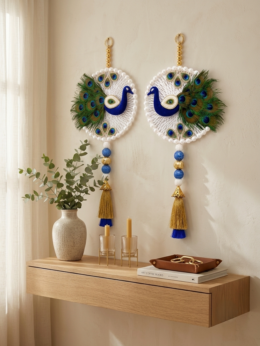 Handcrafted Peacock Wall Hanging