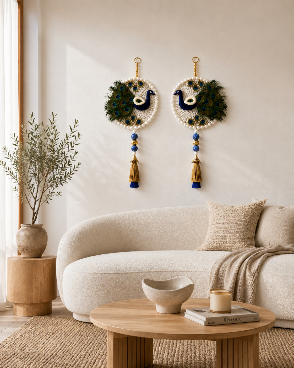 Handcrafted Peacock Wall Hanging