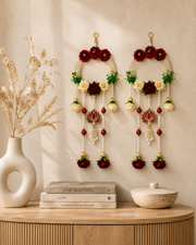 Handcrafted Floral Lotus Wall Hanging