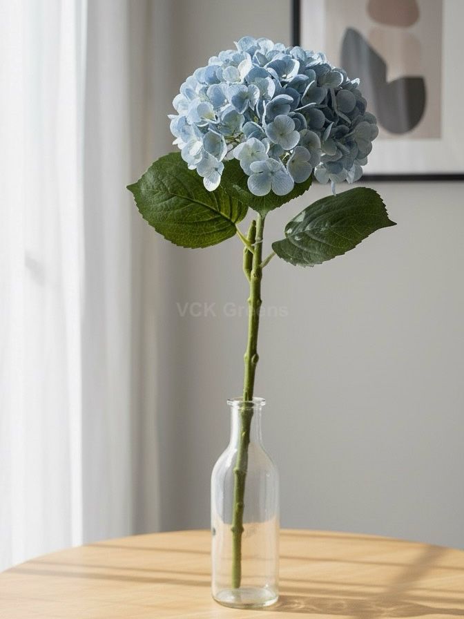 Artificial PU Real Touch Hydrangea Flower Stems 50cm/21inch