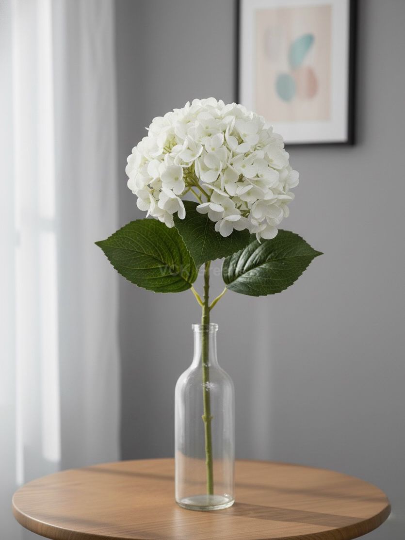 Artificial PU Real Touch Hydrangea Flower Stems 50cm/21inch