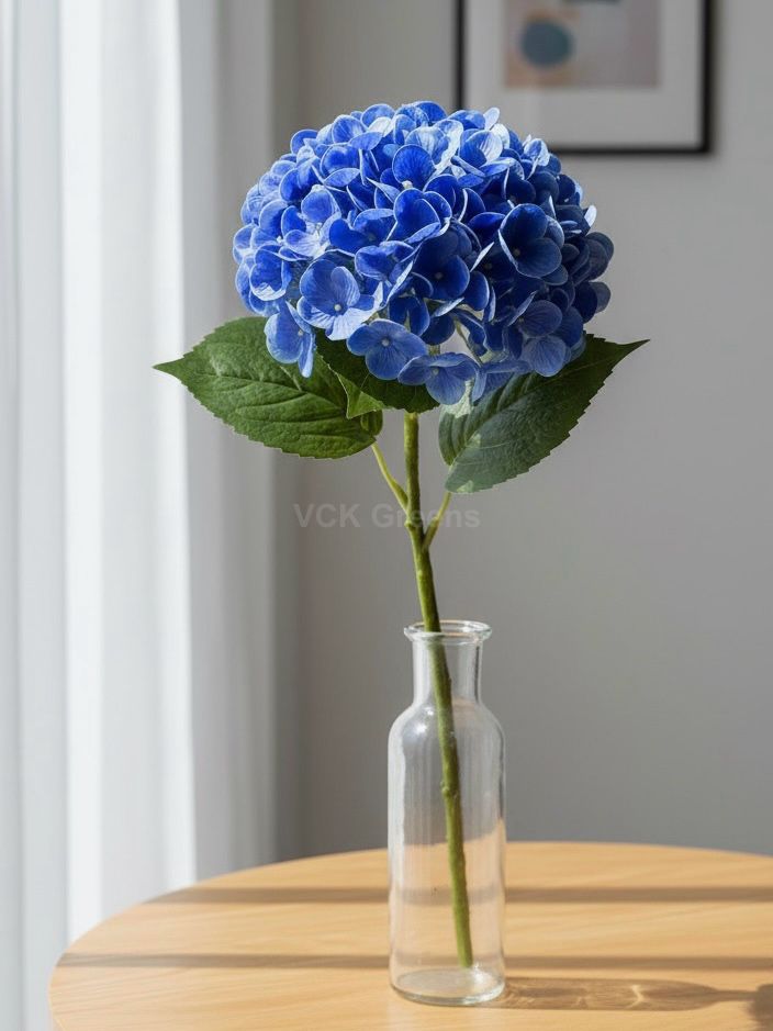 Artificial PU Real Touch Hydrangea Flower Stems 50cm/21inch