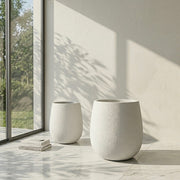 White Textured Planter