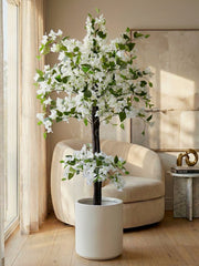 Artificial White Bougainvillea Tree 5.6ft