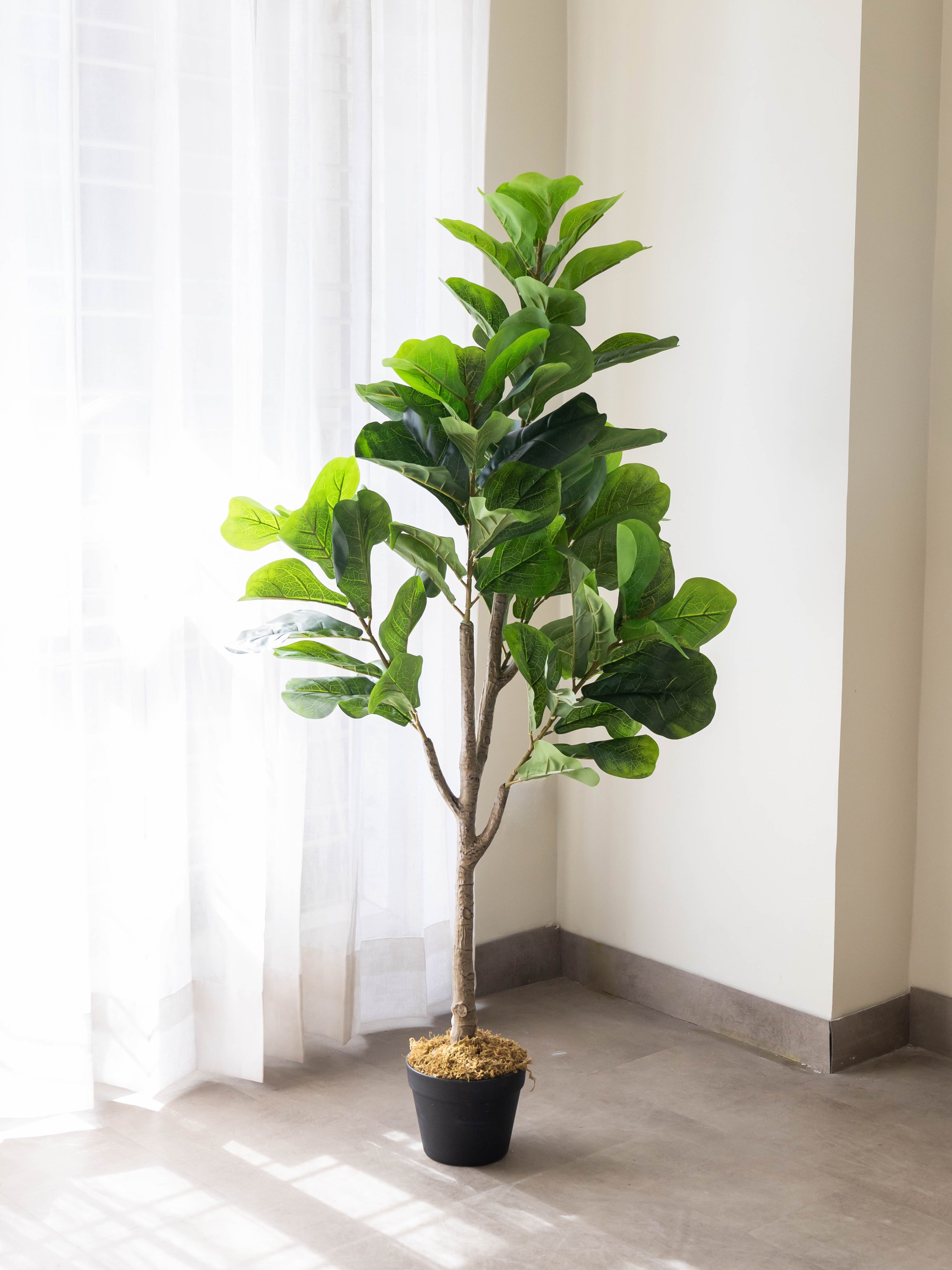Artificial Fiddle Leaf Fig Plant 4.6ft