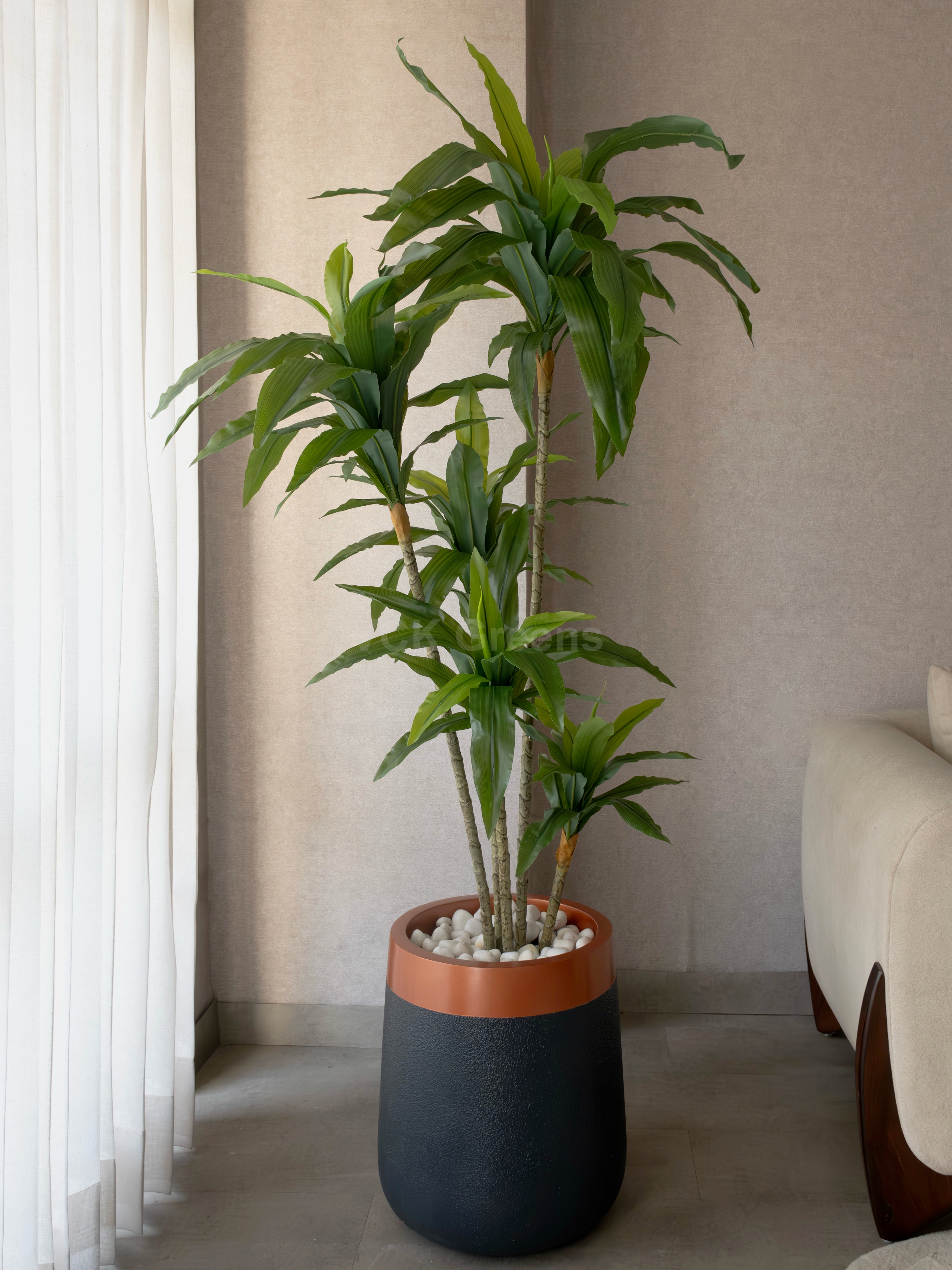 Artificial Green Dracaena Plant 5.2ft