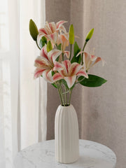 Artificial Lily X 7 Flower Bunch 55cm